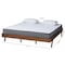 Baxton Studio Sarita MidCentury Modern Ash Walnut Finished Wood King Size Bed Frame 223-12886-ZORO - alternate 8